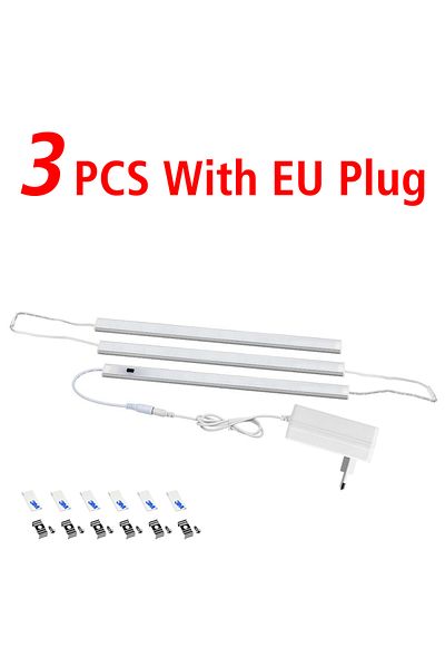 Choice 50CM Warm White 3PCS Under Cabinet Sensor Light Furniture LED Light Table Kitchen Lighting Hand Swee