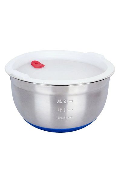 BASURRAH 20cm Stainless Steel Bowl with Lid – Durable Storage & Mixing Bowl for Kitchen Use