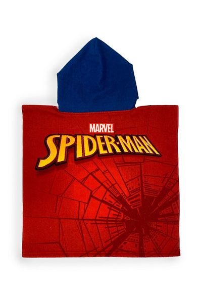 SPIDERMAN Children's bath towel, poncho type, multicolor, 50x100 cm, So fun, Spiderman