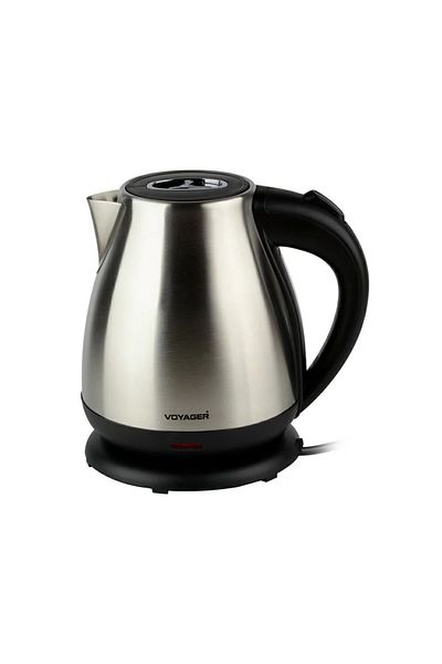 Voyager 1.7L Stainless Steel Electric Kettle, Black