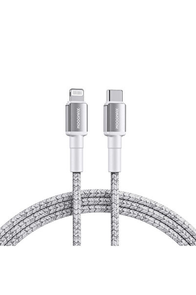 MOOGMAX سلك شاحن آيفون أصلي معتمد MFi بطول 1 متر – شحن سريع حتى 60 واط بقماش مقاوم للقطع، من موج ماكس