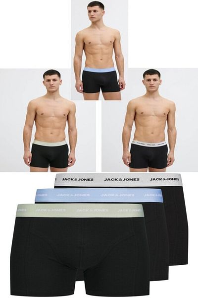 Jack & Jones Mixed Color 3-Piece Bamboo Boxer Pack
