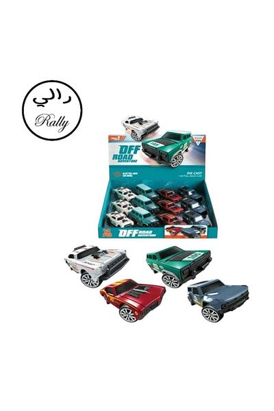 Rally مجموعة ألعاب سيارات متينة وخفيفة الوزن مكونة من 12 قطعة - متنوعة