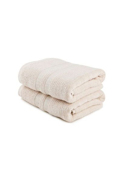 Hobby Set 2 prosoape bambus si bumbac 75x150cm, Hobby Home, Ayliz Cappuccino