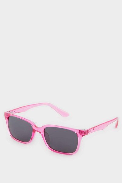 DeFacto Girl's Round Pink Plastic Frame Black Glass Polarized Sunglasses F4366A8Ns