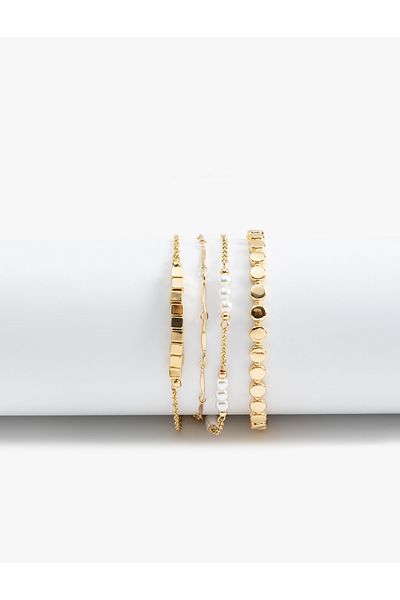 Koton Set of 4 Bracelets with Bead Detail