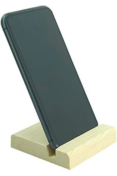 Mena Rise Diyar-ıFırsatShop CT8008 Επιτραπέζια βάση τηλεφώνου με ξύλινη αντιολισθητική βάση (8cmx8cmx1,6cm) Array
