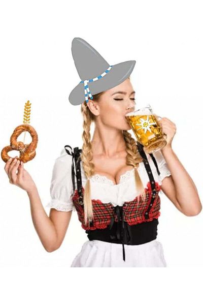 Amycute Photo props and a set of stickers for Oktoberfest Amycute, cardboard/PVC, multicolor
