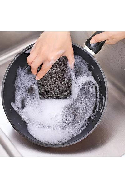 Mena Rise Diyar-Ifırsatshop Home 2 Pieces of Wire Dish Sponge, Stainless Magic Inox Dish Sponge,