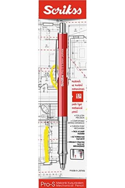 Mena Rise Şirinshop Office Pros Mechanical Pencil Red 0.5 mm 1108107