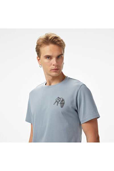 Converse Skeleton Party Erkek Mavi T-Shirt