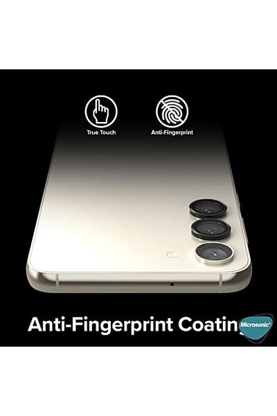 Mena Rise ELZ لهاتف Galaxy S25 Plus زجاج حماية لعدسة الكاميرا الواحدة أسود FRNTR 1127478