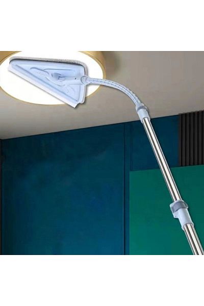 Blusmart Mop triunghiular, extensibil/flexibil cu racletă din microfibră, 170 cm, include rezervă