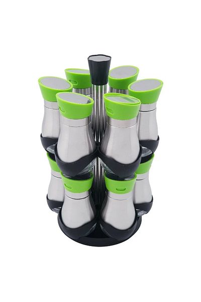 BASURRAH 12-piece spice box set with organizer