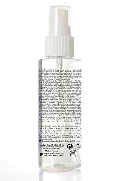 Pierre Cardin Make Up Setting Spray – Makyaj Sabitleyici Sprey 110 ml