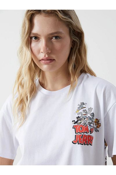 LC Waikiki Crew Neck Tom & Jerry Printed Women's T-Shirt