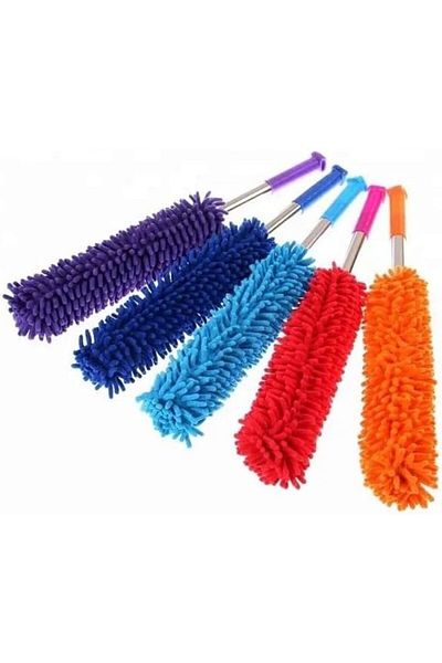 Mena Rise Şirinshop Home 130 cm Telescopic Extendable Microfiber Soft Head Dusting Brush