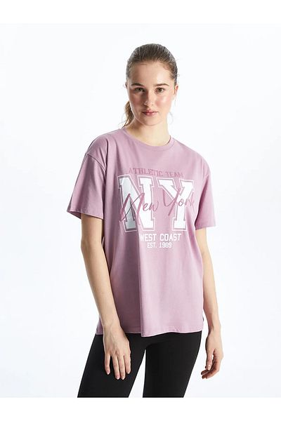 LC Waikiki Crew Neck Printed Women's Sports T-Shirt