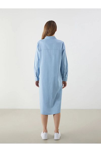 LC Waikiki Shirt Collar Women's Jean Tunic