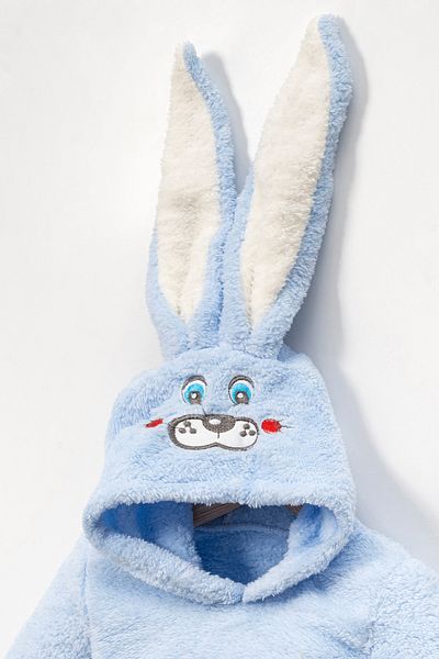 Teddy Pie Cute Rabbit Pattern Hooded Children's Bottom Top Set