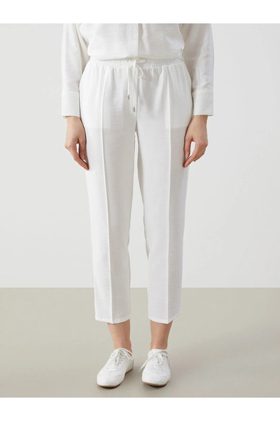 LC Waikiki Carrot Cut Women's Trousers with Elastic Waist