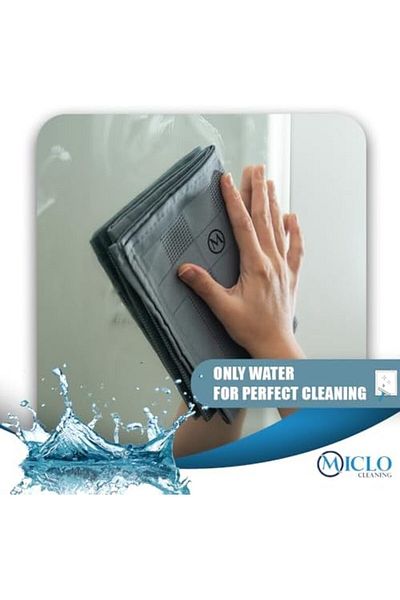 Mena Rise Sirinshop Cleaning |   Microfiber Cleaning Cloth Set of 3 - Magic Cloth |   Glass Mirror Cloth |   Dark Series