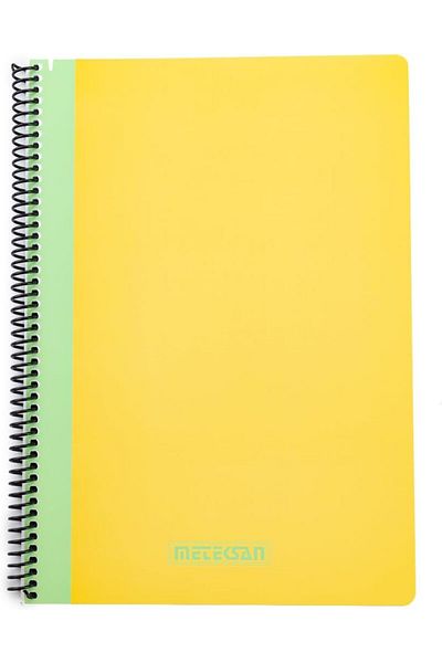 Mena Rise Diyar-Ifırsatshop Pruva Pastel Series, A4 100 Sheets Lined Cardboard Cover Pet Spiral Notebook,