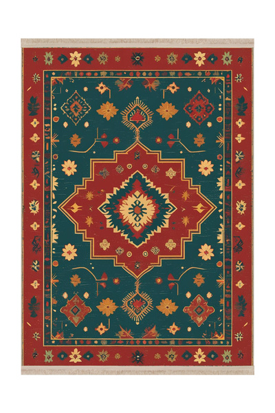 Rugs Modern Halı MOSSO Πολύχρωμο Παραδοσιακό Υφαντό Χαλί με Σχέδια, Μοντέρνο ...