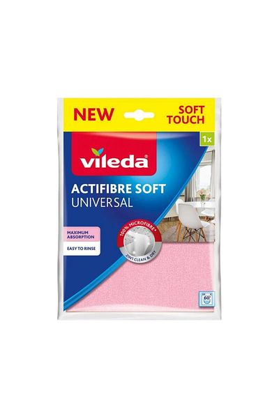 Vileda Vileda Actifibre Soft Universal 24086 mop, surface 27 x 32 cm, multifunctional, pink