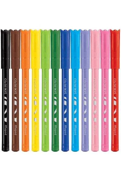 Mena Rise Şirinshop Office and Stationery 845720 12 Pcs Felt-Tip Pens 1108107