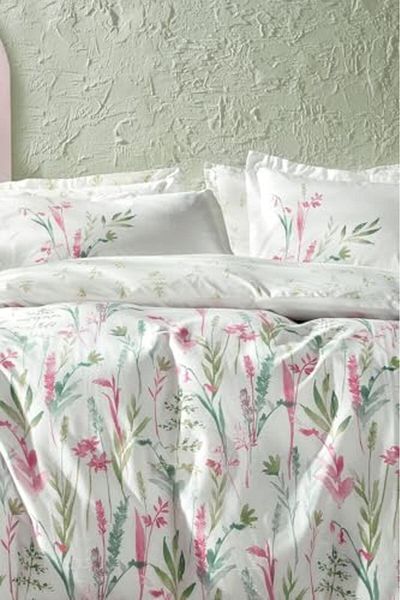 Mena Rise Tuonshop Hana Ranforce Double Duvet Cover Set Pink 1122991