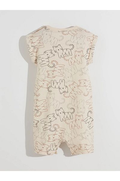 LC Waikiki Printed Baby Boy Combed Cotton Jumpsuit 2-Pack