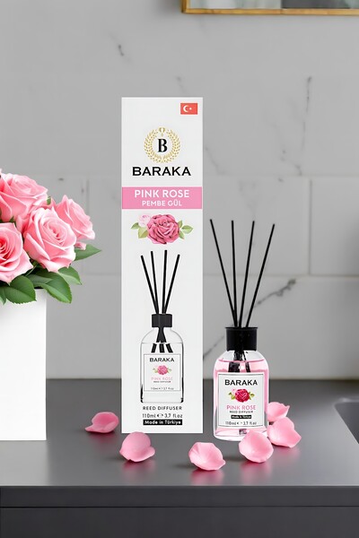BARAKA 110 ML Çubuklu Oda Kokusu PEMBE GÜL