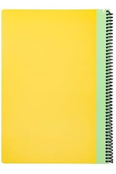 Mena Rise Diyar-Ifırsatshop Pruva Pastel Series, A4 100 Sheets Lined Cardboard Cover Pet Spiral Notebook,