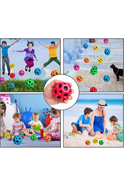 Janissary 3 Adet Neon Zıplama Topu, Uzay Topları, Süper Yüksek Zıplayan Hafif, Toplar, Bahçe Oyuncağı