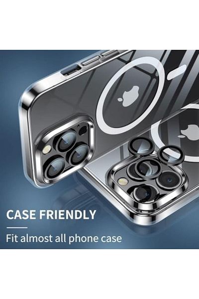 Mena Rise Diyar-ıFırsatShop واقي عدسة الكاميرا الفاخرة لهاتف iPhone 14 Pro/iPhone 14 Pro Max Sapphire، مضاد للخدش 9H