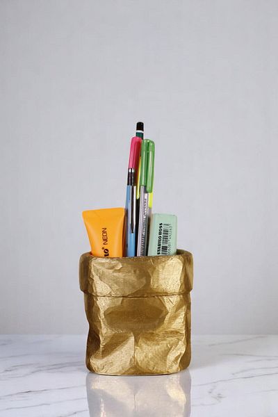 Evene Θήκη για στυλό Επιτραπέζια θήκη για στυλό Organizer Θήκη για στυλό Χρυσό Χρώμα Μοντέλο 80