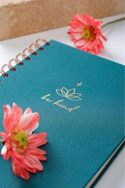Mena Rise Diyar-Ifırsatshop A5 Spiral Hard Cover Linen Dotted Undated Notepad Dark Green 1017157