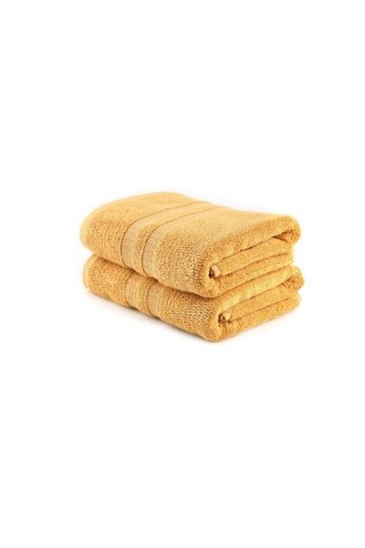 Hobby Set 2 prosoape bambus si bumbac 75x150cm, Hobby Home, Ayliz Galben Mustar