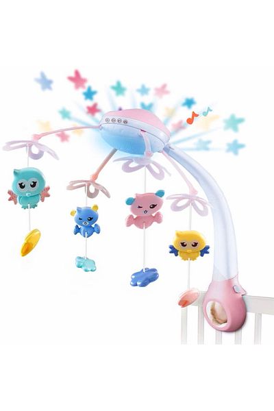 ideal STORE Peaceful Sleep idealSTORE Multifunctional Interactive Carousel, Includes Night Light Projector