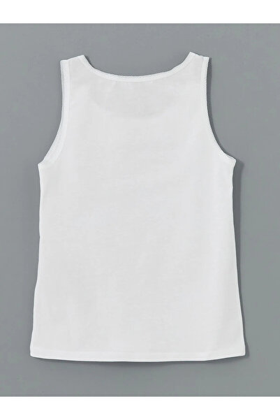 LC Waikiki White Crew Neck Girl's Undershirt Set of 2