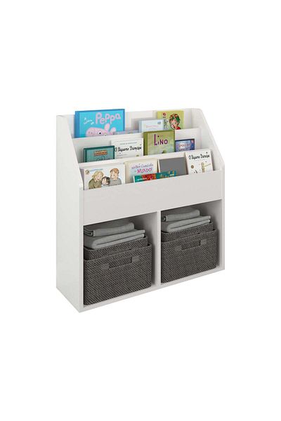 haaus.ro Haaus magazine rack Lugo, White, 72 x 31 x 79 cm