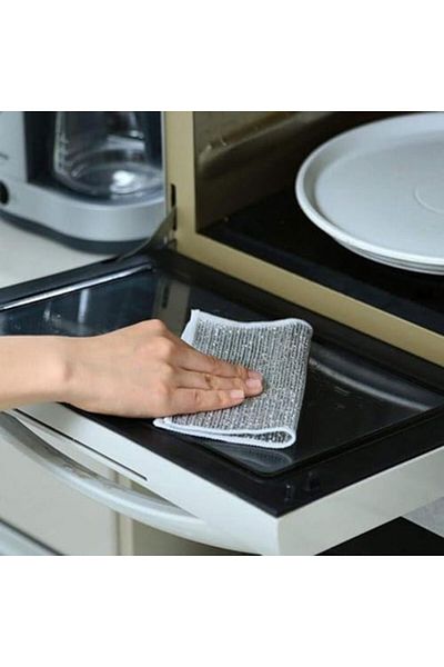 Mena Rise Şirinshop Silver Wire Cloth Cleaning Cloth Oil-Free Cloth Grilles Stove Dishwashing Cleanin Household
