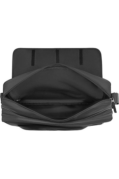 zagatto Men’s shoulder bag, black messenger briefcase, waterproof, 45x30x11 cm, 15L, ZG143