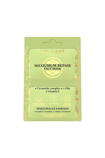 Vollare Vollaré Cosmetics Repairing Facial Mask, 2x5 ml