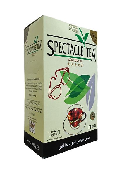 HİLALPAK Spectacle Glasses Tea 2 Pieces of 800 Gr (100% Original Pekoe Ceylon Tea)