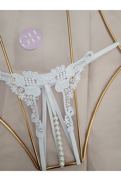 G&H UNDERWEAR Pearl String Thong Panties