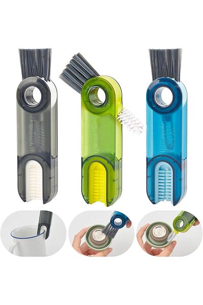 Mena Rise Şirinshop Functional Cleaning Brush Set – Cup, Bottle, Lid and Joint Cleaning