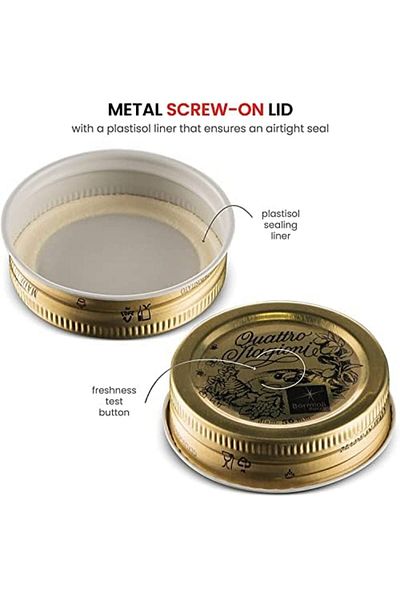 Mena Rise Şirinshop Rocco Quattro Glass Jar with Lid, 1.5 Lt 1108107
