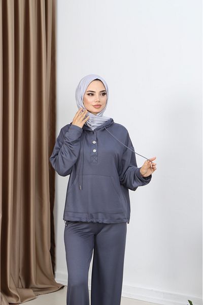 MARFİM Women's Tested Hooded Pants Double Set